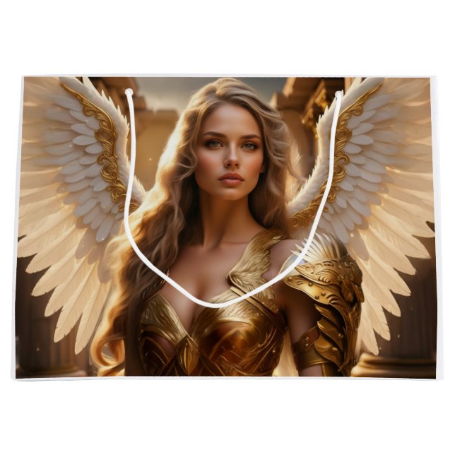 SACOLA PARA PRESENTES GRANDE ANJO - ANJOS (Frente)