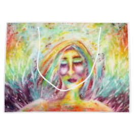 Sacola Para Presentes Grande "Anjo arte da imperfeição" por Victoria Lynn Salão