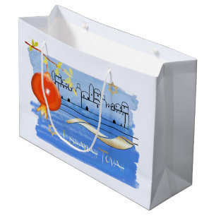 Sacola Para Presentes Grande Ano Novo Judaico Rosh Hashanah Gift Bags