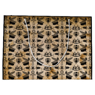 Sacola Para Presentes Grande Antiguamente Egípcio Hieroglyph Themed Gift Bag