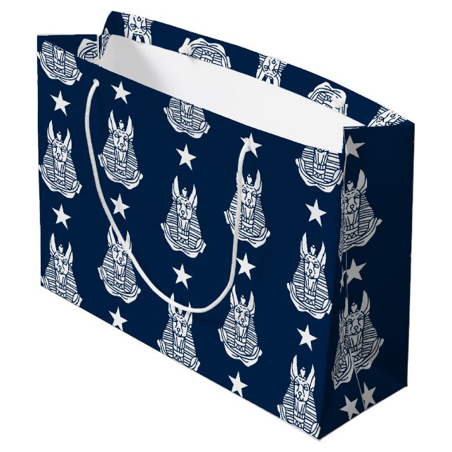 Sacola Para Presentes Grande Anubis Antigo Egípcio (Verso inclinado)