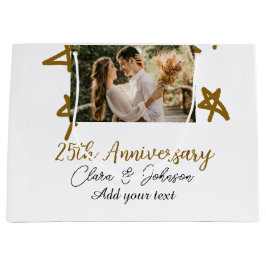 Sacola Para Presentes Grande Apelido de casamento Aniversário adiciona nome ano