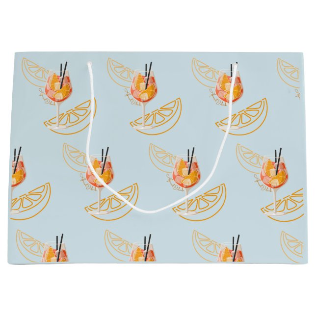 Sacola Para Presentes Grande Aperol O'Clock (Frente)