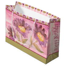 Aquarela Floral Roxo Elegante 