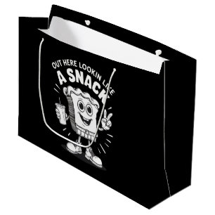 Sacola Para Presentes Grande Aqui fora parecendo um lanche Bolo de árvore de Na