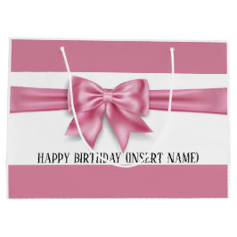 Sacola Para Presentes Grande Arco cor-de-rosa grande e luxuoso festança de band