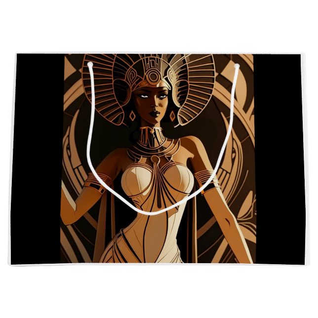 SACOLA PARA PRESENTES GRANDE ARMANA RAINHA #4 GRANDE SACO DE PRESENTE (Frente)