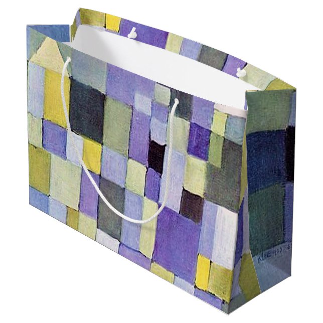 Sacola Para Presentes Grande Arquitetura, Paul Klee Large Gift Bag (Verso inclinado)