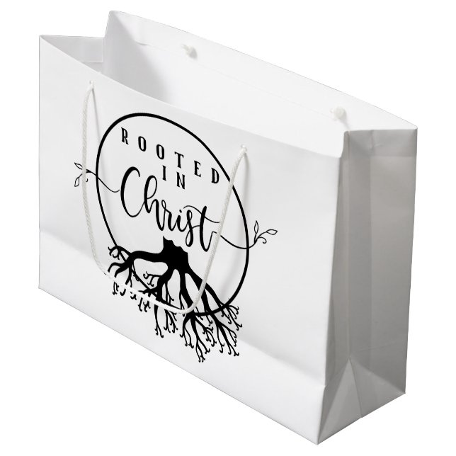 Sacola Para Presentes Grande Arrastado no Cristo Gift Bag (Frente inclinada)