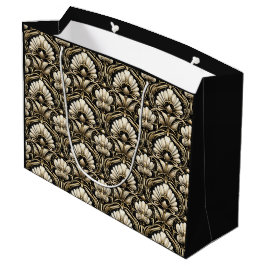 Sacola Para Presentes Grande Arte Ornamental Art Déco – Noir | Luxo Decorativo