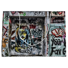Sacola Para Presentes Grande Arte Urbana Moderna do grafite