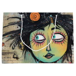 Sacola Para Presentes Grande ArtLady 27 Encantada e angustiada