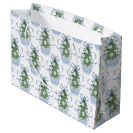 Sacola Para Presentes Grande Árvore de Natal Chinoiserie