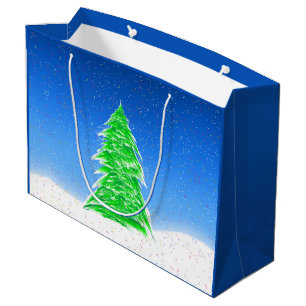 Sacola Para Presentes Grande Árvore de Natal - Grande Saco de Presente
