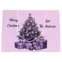 Árvore de Natal roxa