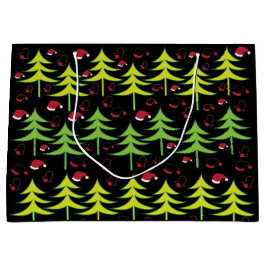 Sacola Para Presentes Grande Árvore Natal Festiva