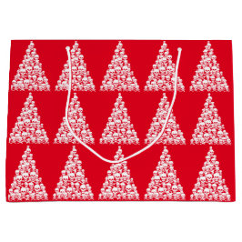 Sacola Para Presentes Grande Árvore Skully Xmas