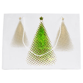 Sacola Para Presentes Grande Árvores de Natal Festivas