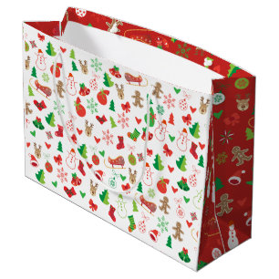Sacola Para Presentes Grande As bolsas do presente do Natal com símbolos XMAX