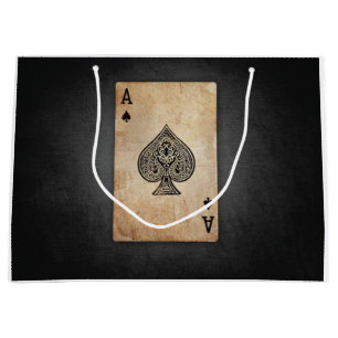 Sacola Para Presentes Grande Ás de espadas travesseiro decorativo