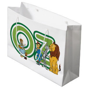 Sacola Para Presentes Grande Assistente de Vintagem de Caracteres Oz e Letras d