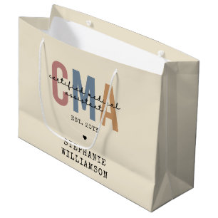 Sacola Para Presentes Grande Assistente médico certificado CMA personalizado