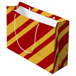 Sacola Para Presentes Grande Assistente Vermelho e Dourado