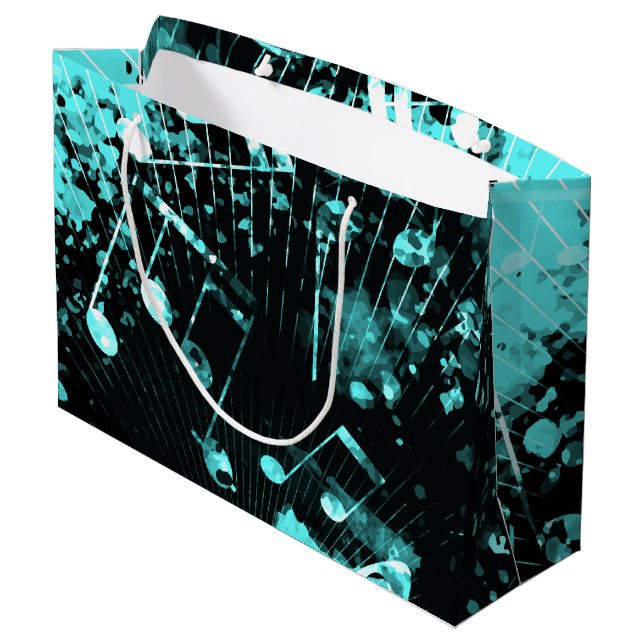 Sacola Para Presentes Grande Atmosfera Musical 6 (Verso inclinado)