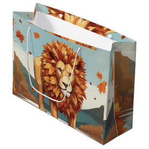 Sacola Para Presentes Grande Autumn Deixa O Leão Masculino