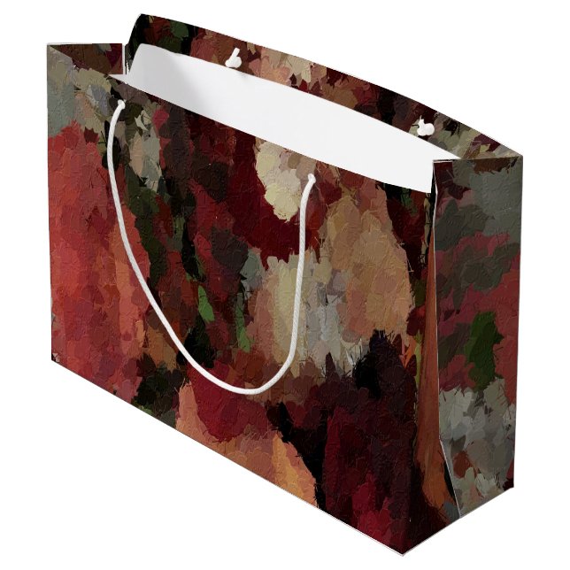 Sacola Para Presentes Grande Autumn Mosaics Gift Bag (Verso inclinado)