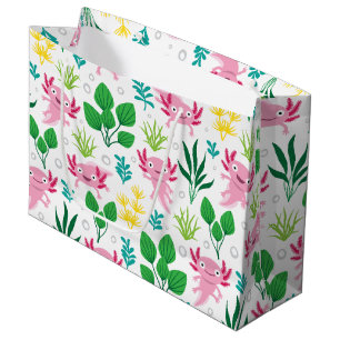 Sacola Para Presentes Grande Axolotl