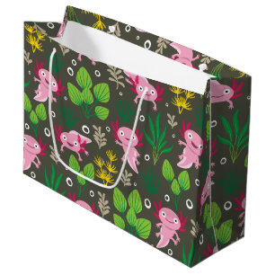 Sacola Para Presentes Grande Axolotl Large Gift Bag