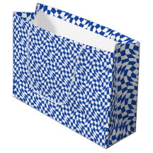 Azul moderno xadrez redemoinho retrô