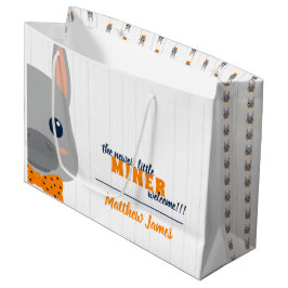 Sacola Para Presentes Grande Baby Boy Orange Donkey