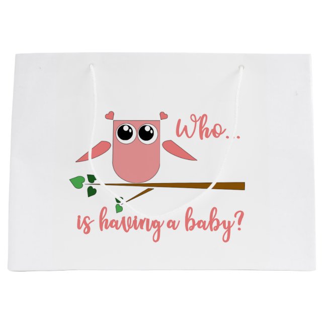 Sacola Para Presentes Grande Baby Shower Gift Bag (Frente)