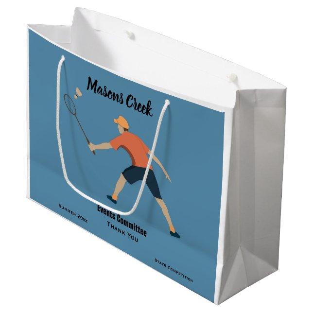 Sacola Para Presentes Grande Badminton (Frente inclinada)