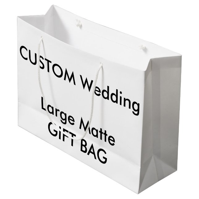 Sacola Para Presentes Grande Bag de presente personalizado de casamento GRANDE  (Frente inclinada)