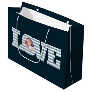Sacola Para Presentes Grande Bag de presentes de fotos de amor
