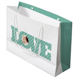 Sacola Para Presentes Grande Bag de presentes de fotos de amor