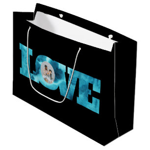 Sacola Para Presentes Grande Bag de presentes de fotos de amor