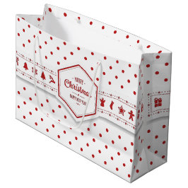 Sacola Para Presentes Grande Bag de presentes de Natal Elegante