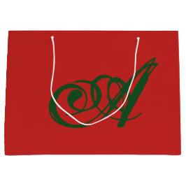 Sacola Para Presentes Grande Bag de presentes INICIAL PERSONALIZADA