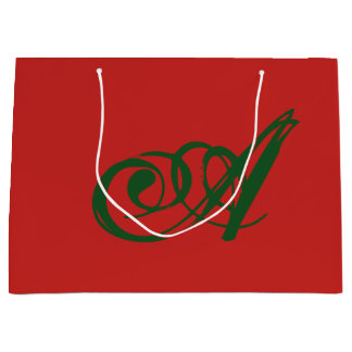 Sacola Para Presentes Grande Bag de presentes INICIAL PERSONALIZADA