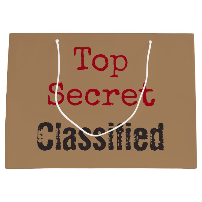 Sacola Para Presentes Grande Bag do Presente Secreto Superior (Frente)