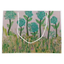 Bag Floral Verde para Presentes