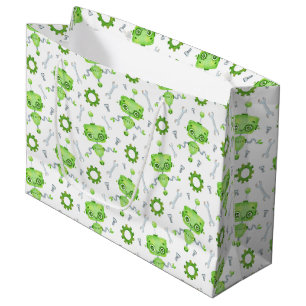 Sacola Para Presentes Grande Bag Gift Robot