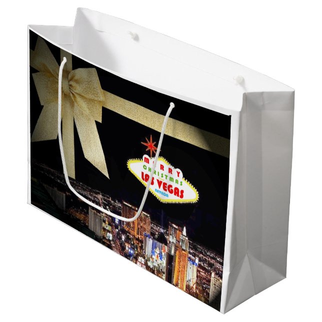 Sacola Para Presentes Grande Bagagens de presentes de Natal (Frente inclinada)