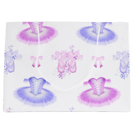 Sacola Para Presentes Grande Balé Rosa e Roxo - Calçados de Hoje e Ponta