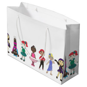 Sacola Para Presentes Grande Balé Tap Jazz Lyrical Girl Dancers Dance Teacher