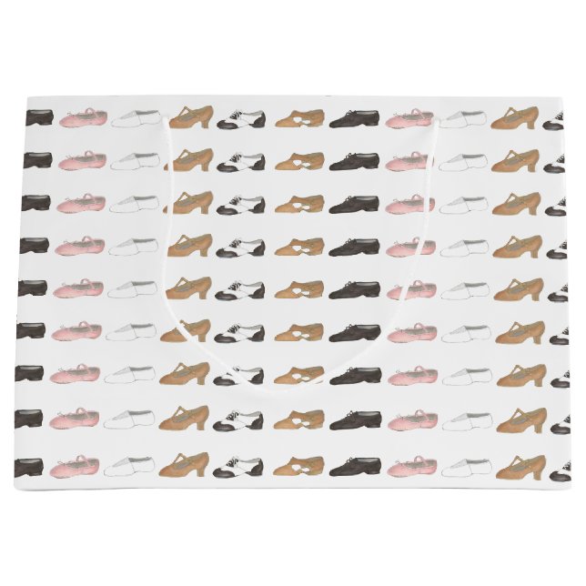 Sacola Para Presentes Grande Balé Toque em Jazz Acro Calçados de Dança Lírica S (Frente)